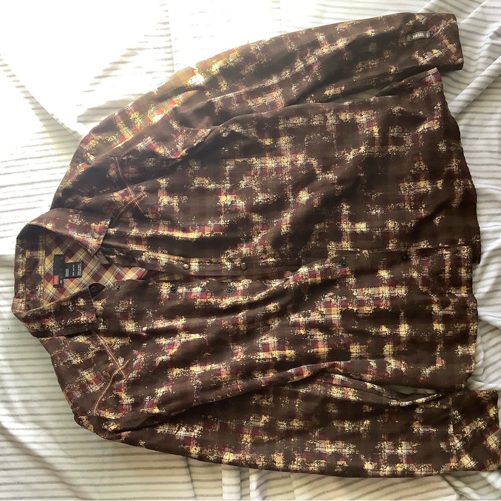 Diesel Multicolor Plaid Shirt